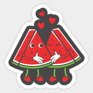 watermelon watermelon lover fruit summer fruit lover melon funny cute watermelons summer fruit watermelon day Sticker